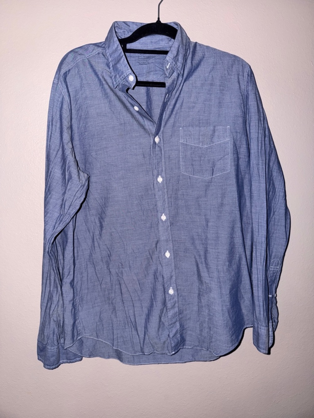 J. Crew Blue Chambray Button-Down Shirt